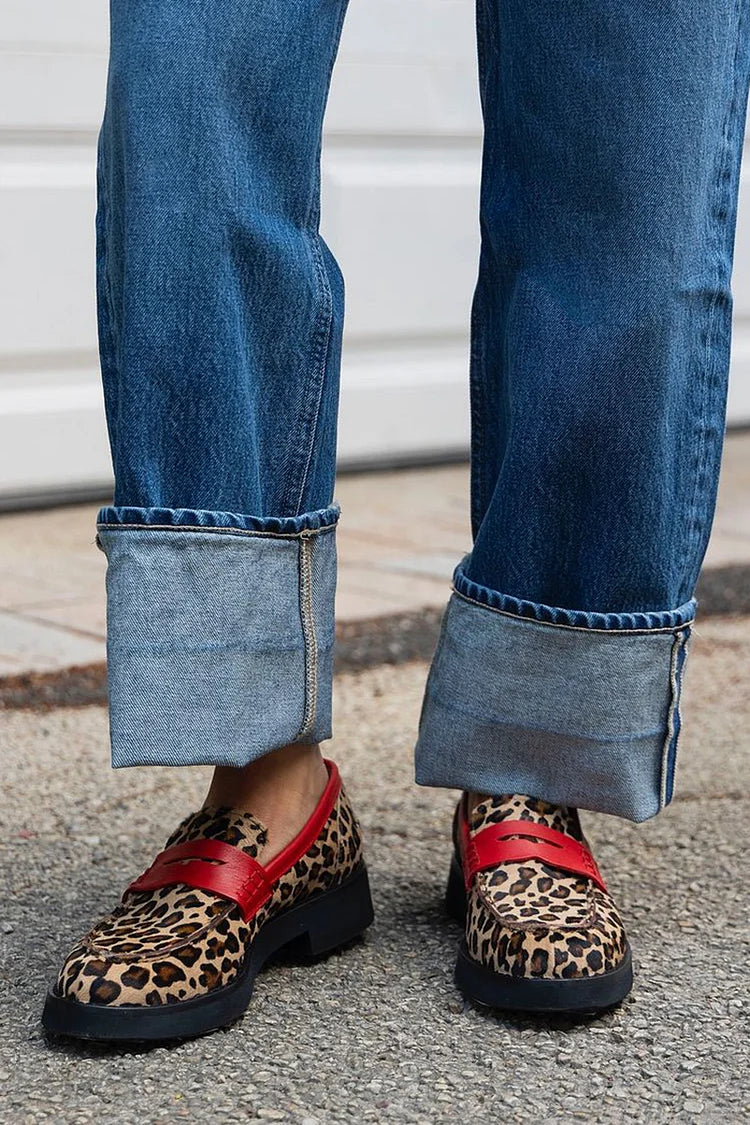 Roxie - Wild Print Moccasins
