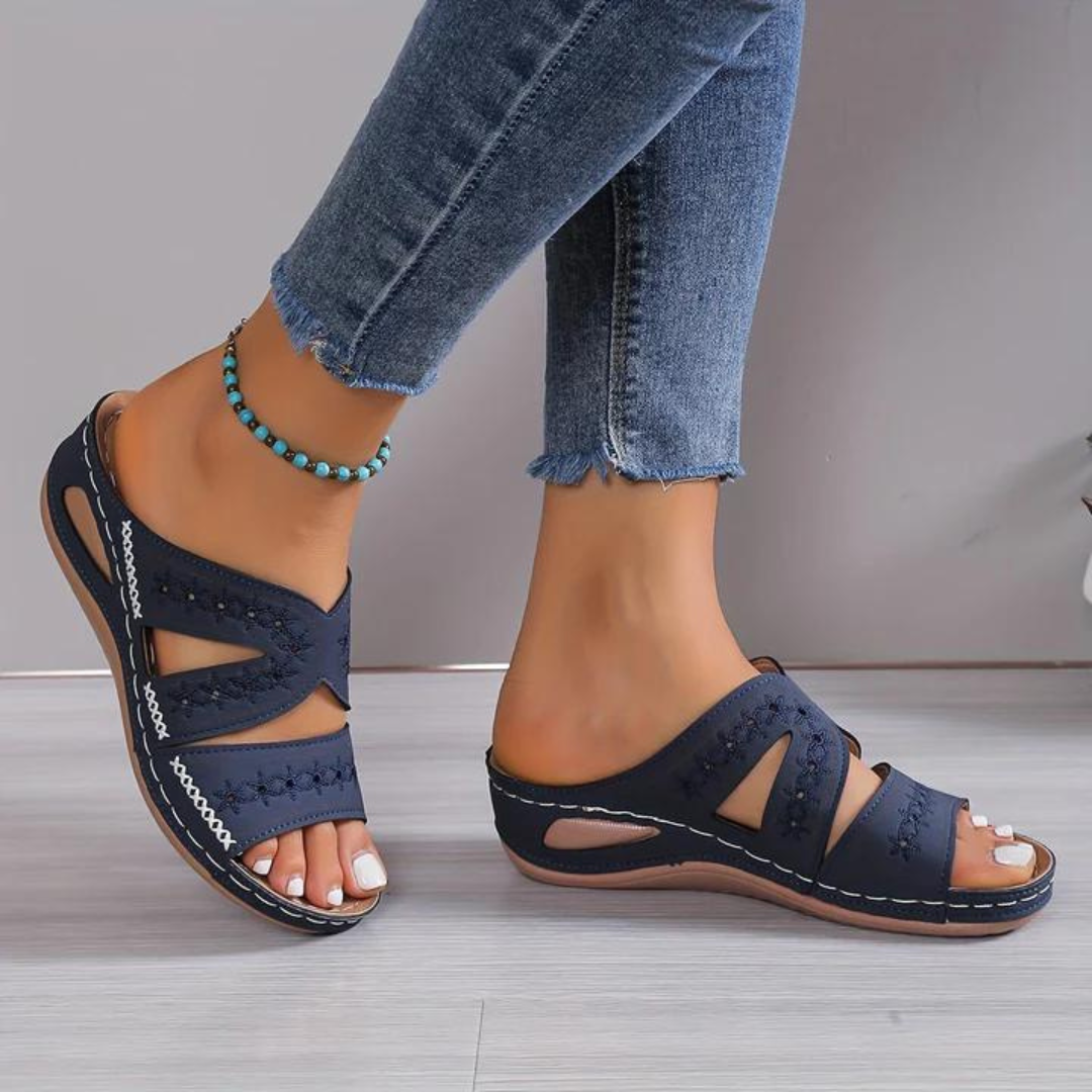 Nadia | Dames Orthopedische Sleehak Slipper