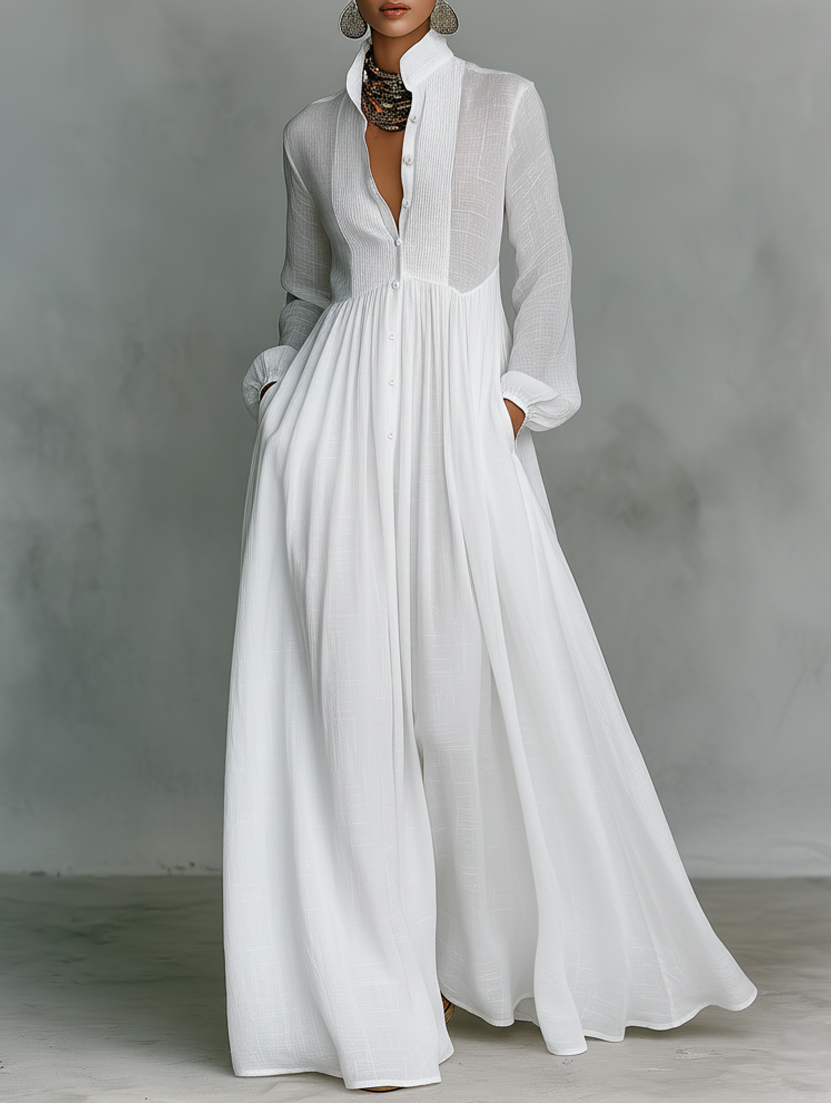 Elisa – Minimalistische maxi-jurk