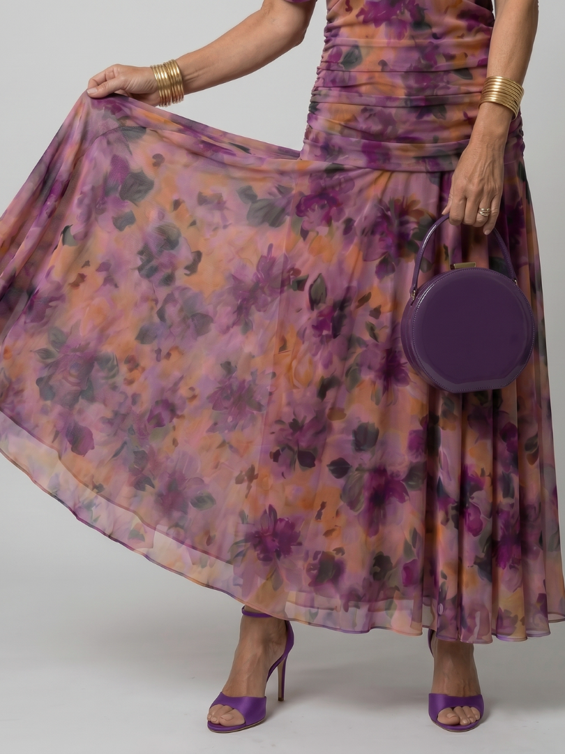 Calen | Vestido Midi Off-Shoulder Fluido