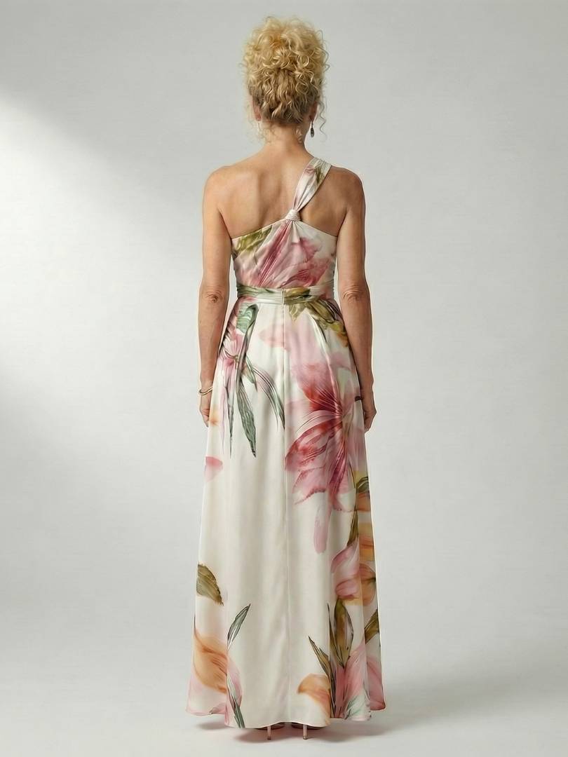 Amiel | Vestido Maxi Ligero con Estampado Floral