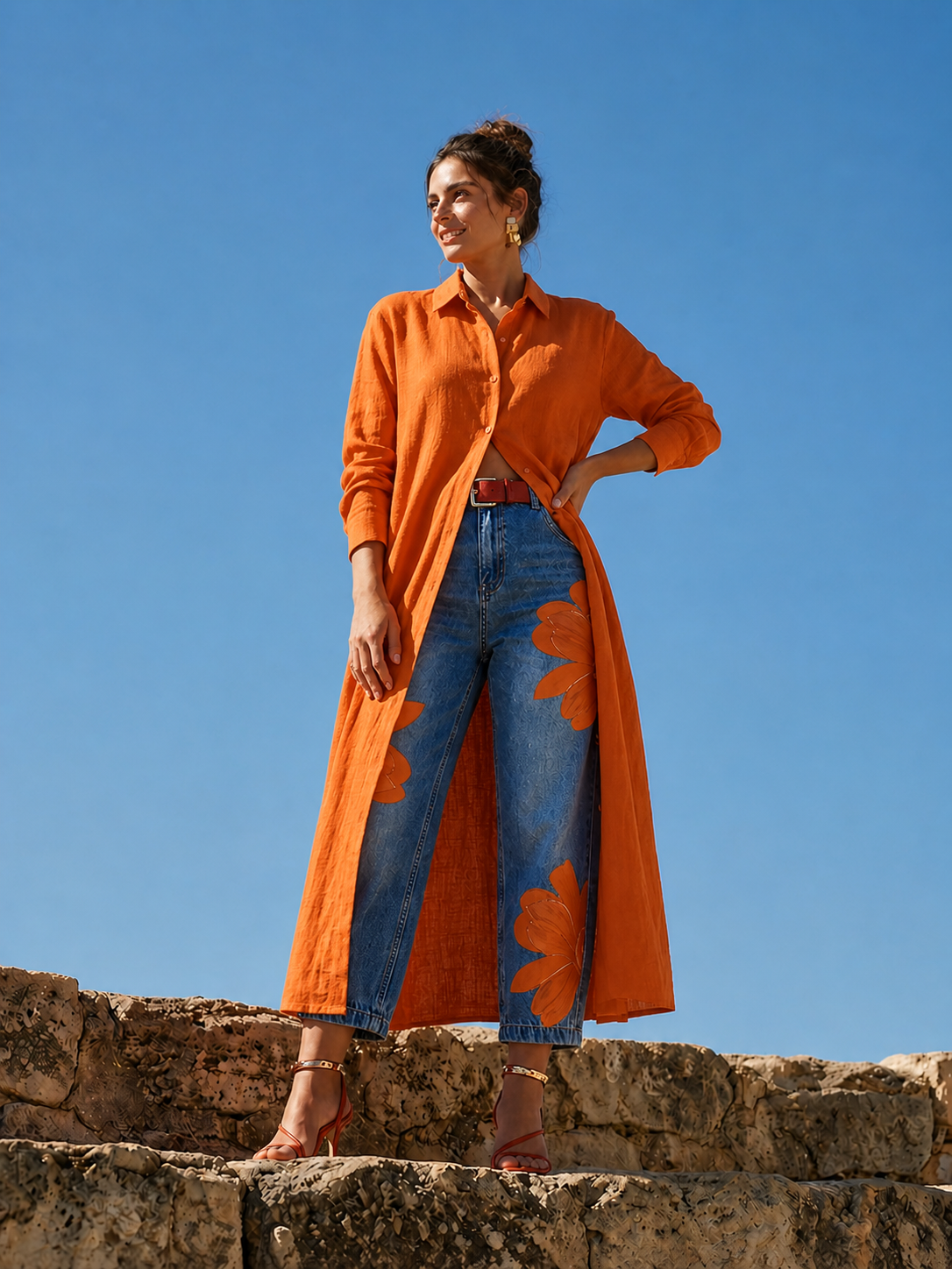 Beatrix Blusa Naranja