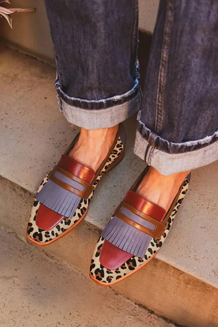 Zelda - Elegante Leopard Mocassins