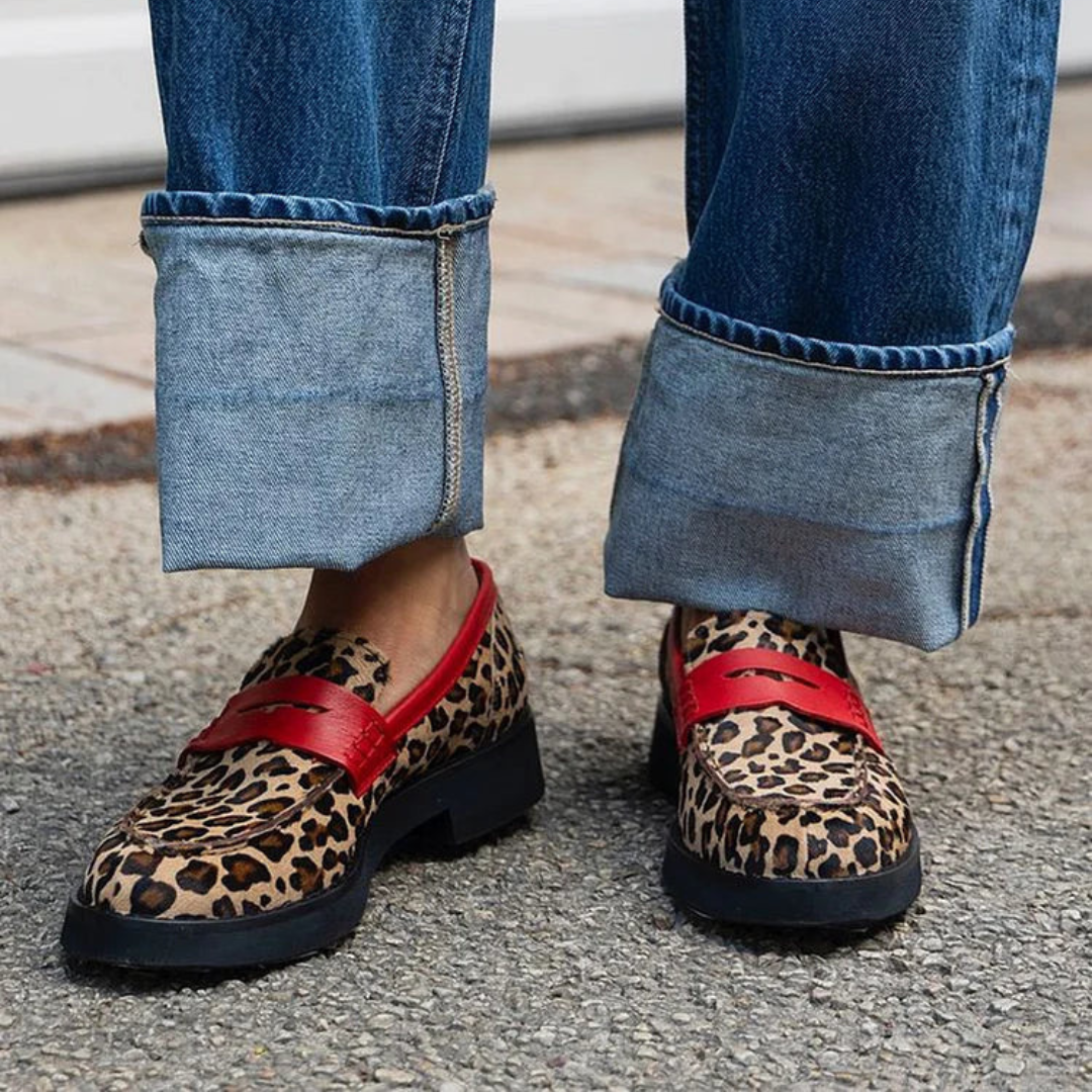 Roxie - Wild Print Moccasins