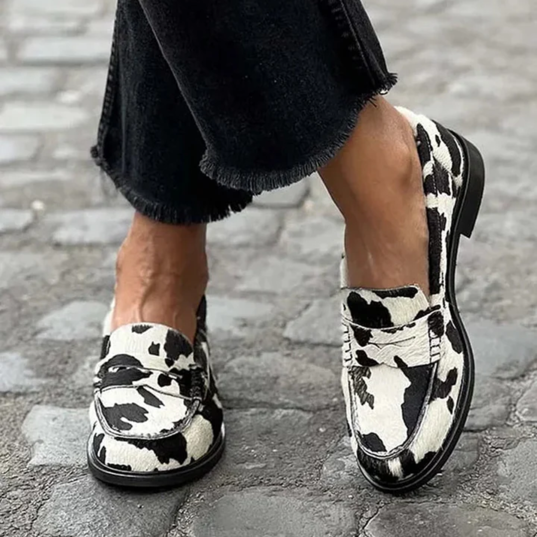 Claria - Stylish Printed Slip-Ons