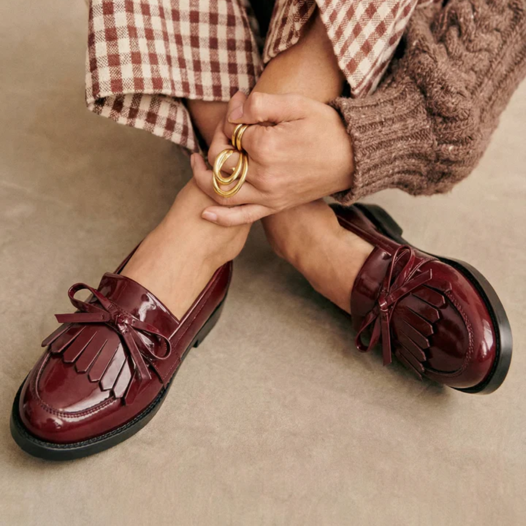 Cordelia - Elegante mocassins met strikdetail