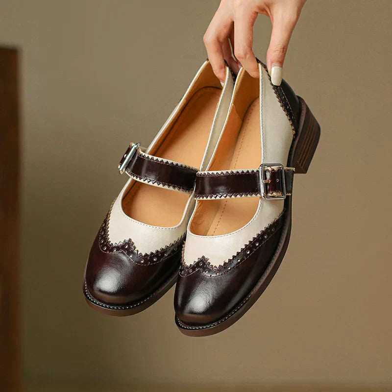 Miana Leather Mary Jane Shoes