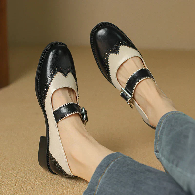 Miana Leather Mary Jane Shoes