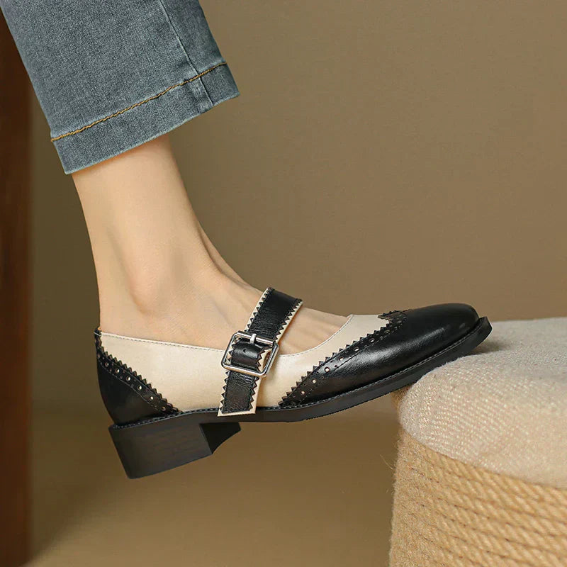 Miana Leather Mary Jane Shoes