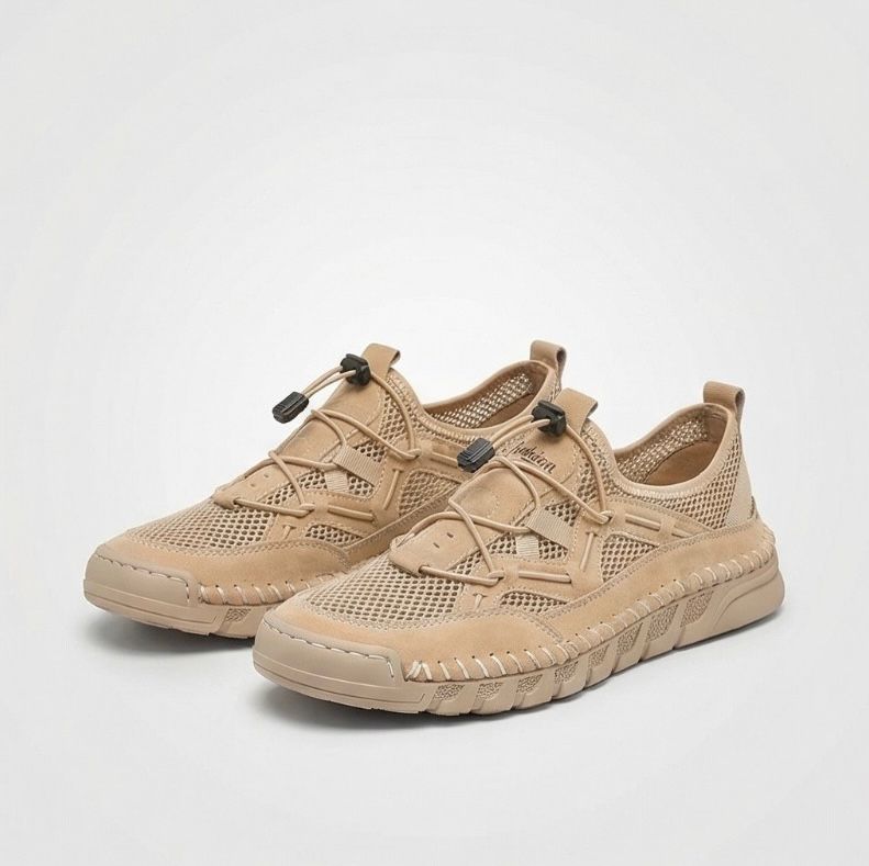Abby | Orthopedische Sneaker met Ademend Mesh en Elastische Veters