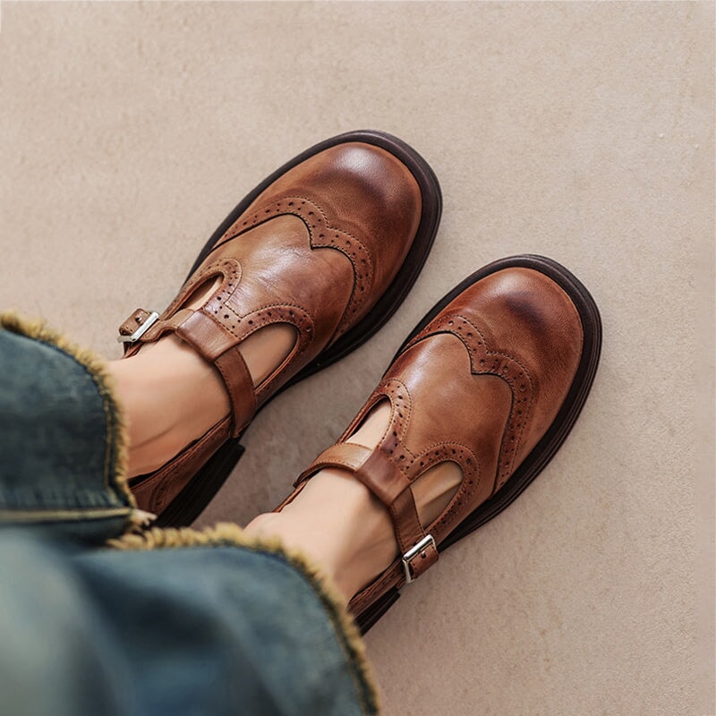 Mattea | Chic Van Leer Mary Janes