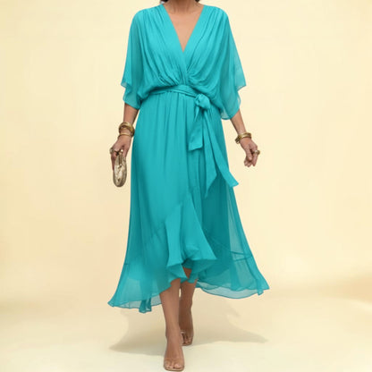 Marta | Vestido de Gasa con Escote en V
