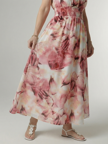 Sylin | Vestido Midi Halter con Pliegues