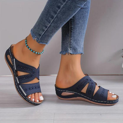 Nadia | Dames Orthopedische Sleehak Slipper