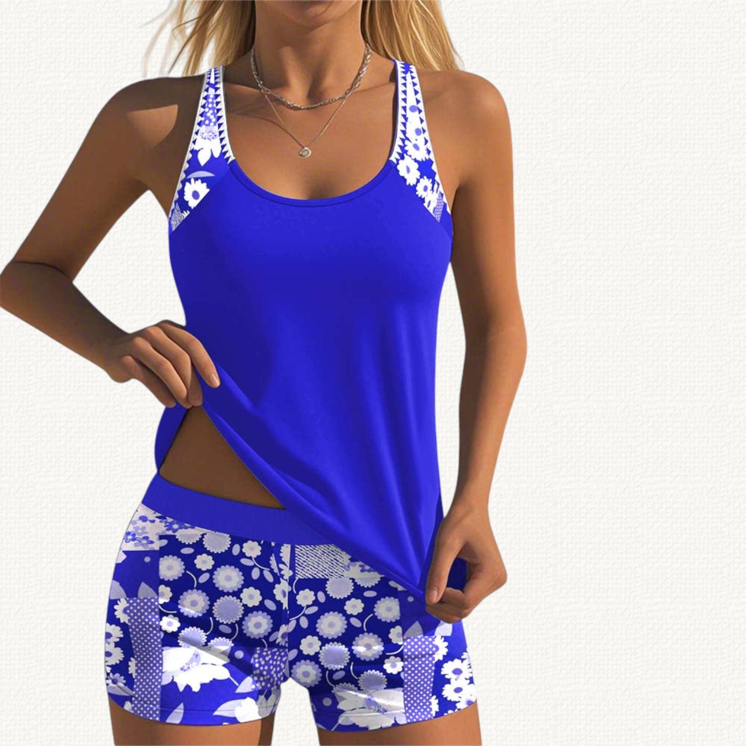Vera | Tankini Suelto con Short Floral