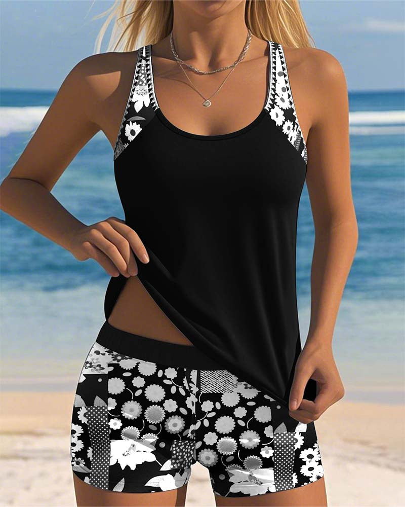 Vera | Tankini Suelto con Short Floral