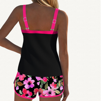 Marina | Tankini Fruncido con Volante y Short