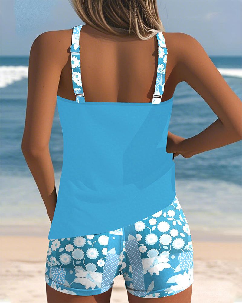 Vera | Tankini Suelto con Short Floral