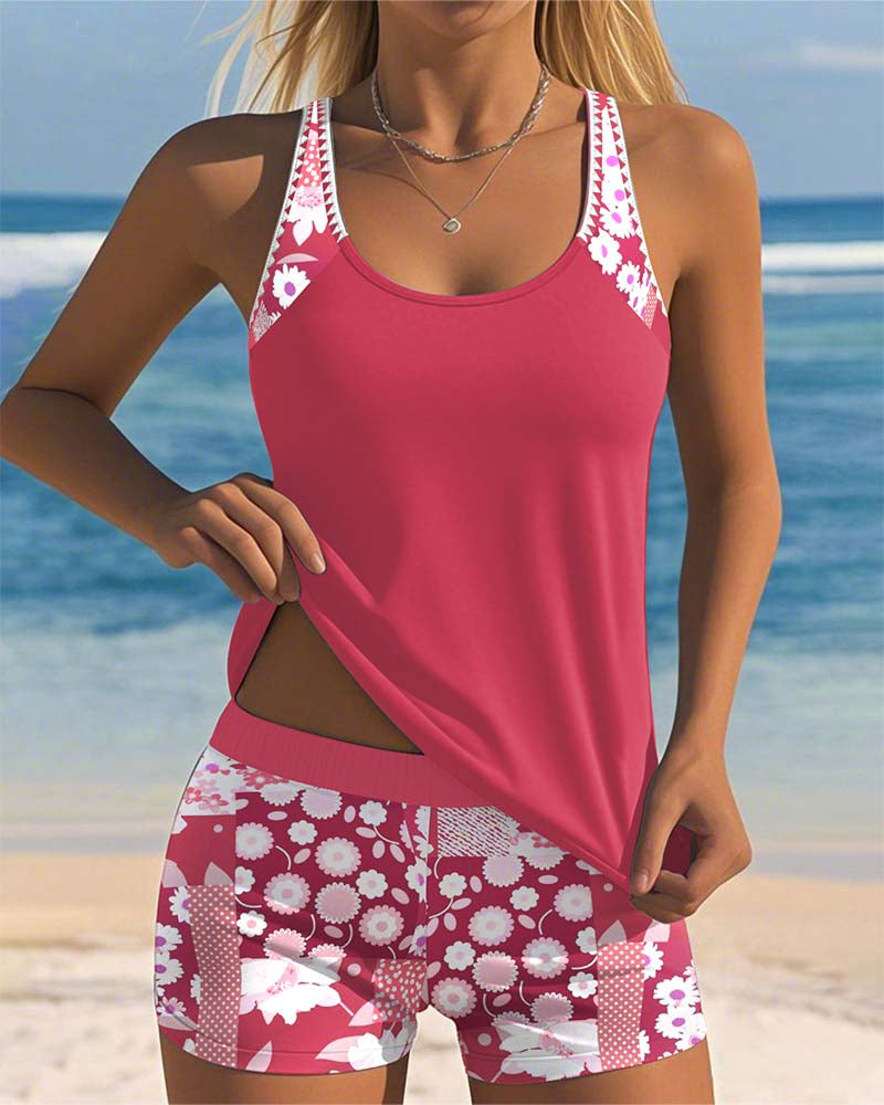 Vera | Tankini Suelto con Short Floral