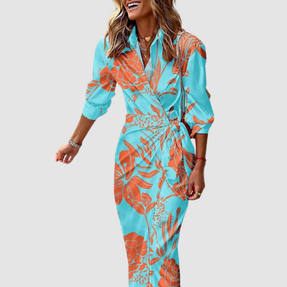 Robe rayée élégante Cecilia™