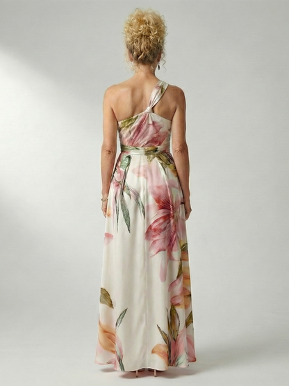 Amiel | Vestido Maxi Ligero con Estampado Floral
