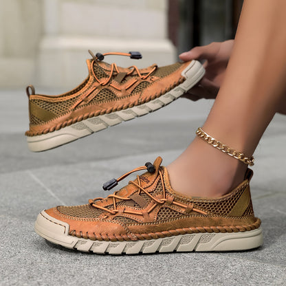 Abby | Orthopedische Sneaker met Ademend Mesh en Elastische Veters