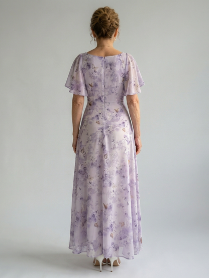 Vaelis | Vestido Midi con Mangas Mariposa