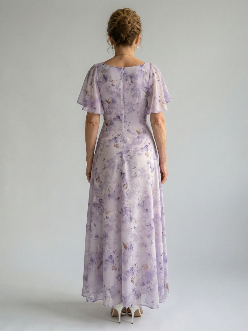 Vaelis | Vestido Midi con Mangas Mariposa