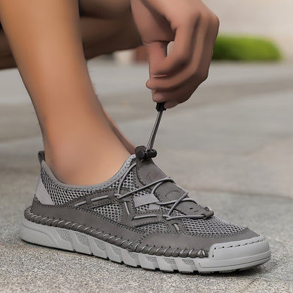 Abby | Orthopedische Sneaker met Ademend Mesh en Elastische Veters