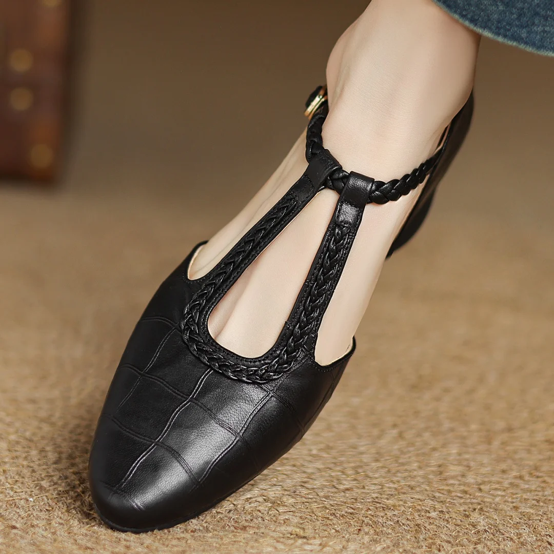 Leather Mary Jane Shoes