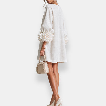 Marcelle | Vestido con Flores en Relieve