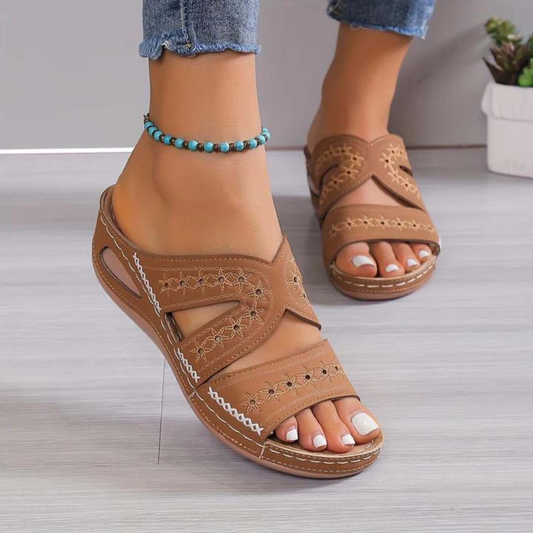 Nadia | Dames Orthopedische Sleehak Slipper