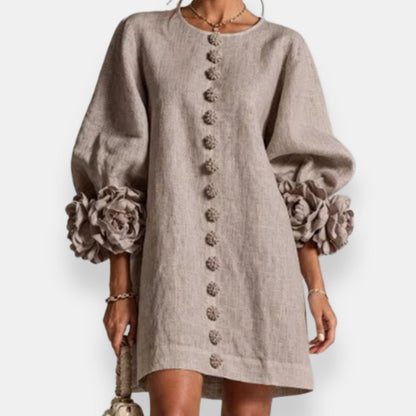 Marcelle | Vestido con Flores en Relieve