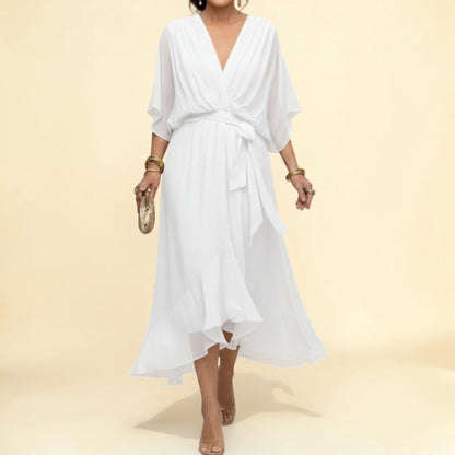 Marta | Vestido de Gasa con Escote en V