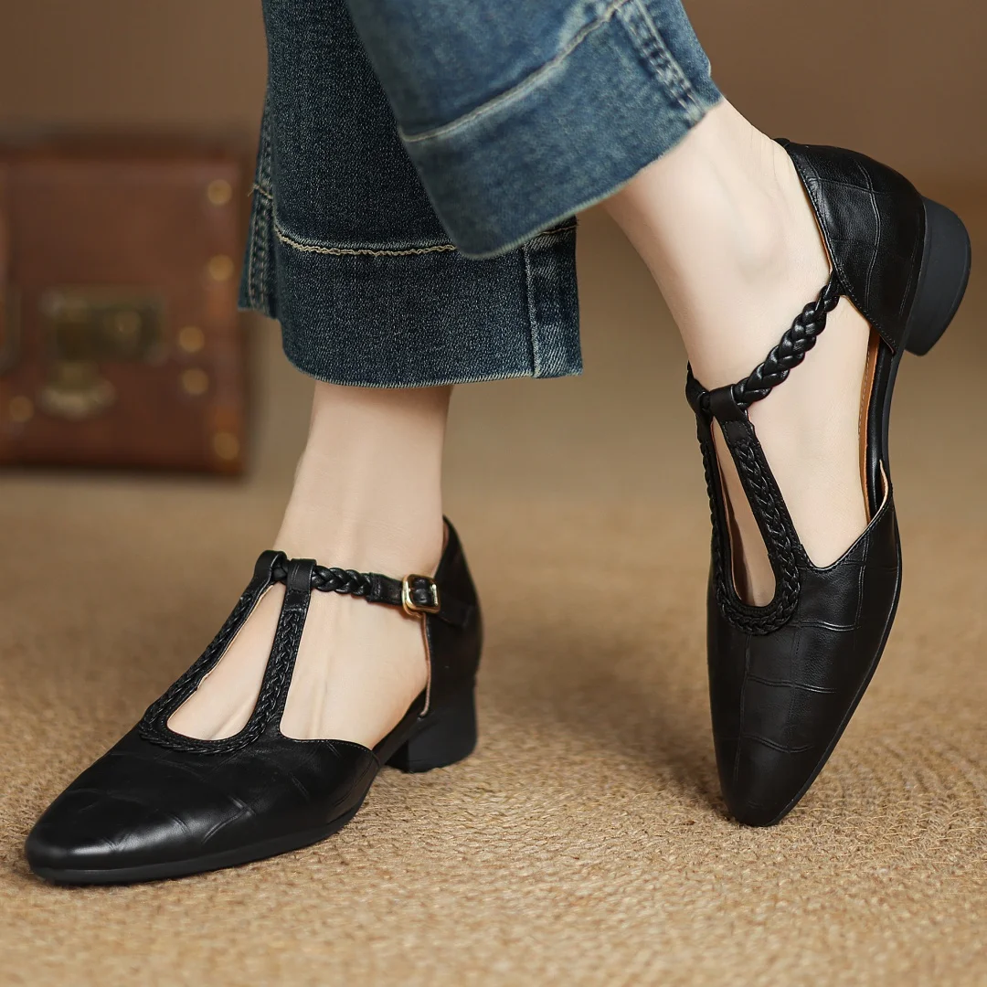 Leather Mary Jane Shoes