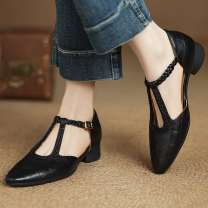Leather Mary Jane Shoes