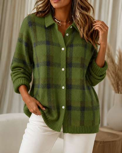Livia | Sobrecamisa de Cuadros con Botones