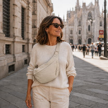 Elena | Bolso Bandolera Acolchado Beige