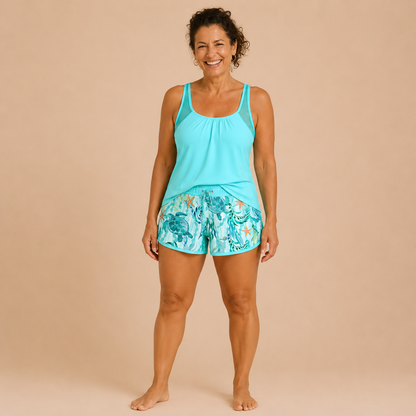 Tortuga | Tankini Suelto con Short Marino