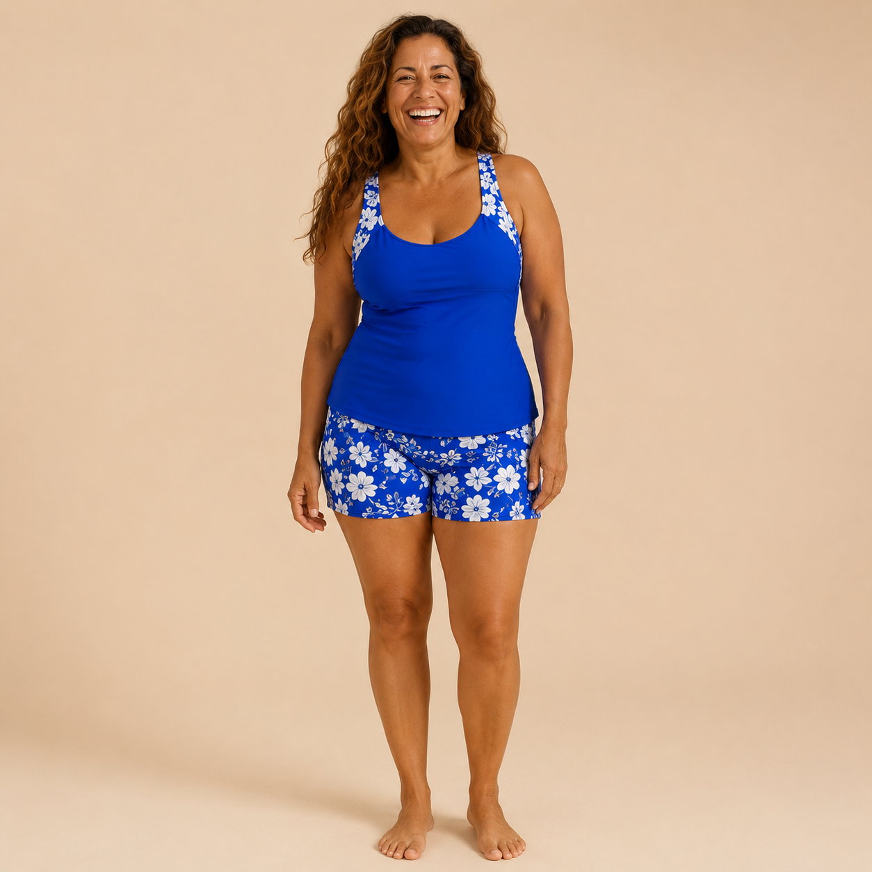 Vera | Tankini Suelto con Short Floral
