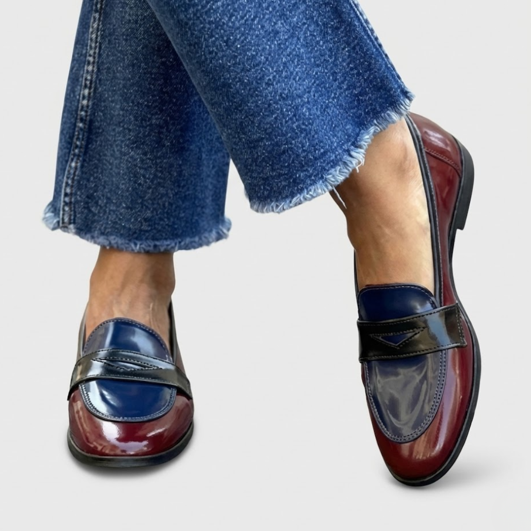 Claudia™ | Contrasting Slip-On Shoes