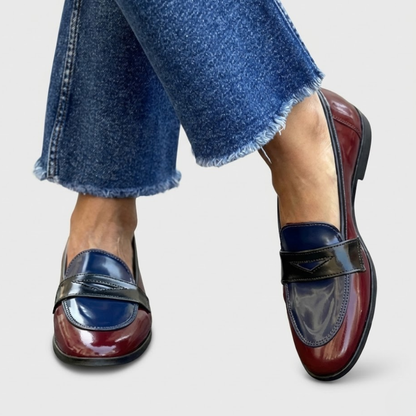 Claudia™ | Contrasting Slip-On Shoes