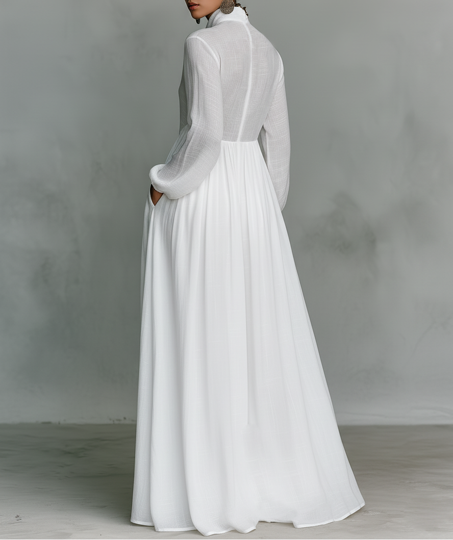 Elisa – Minimalistische maxi-jurk