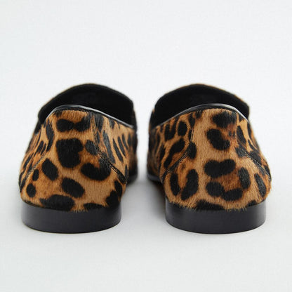 Adrianna - Daring Leopard Print Moccasins