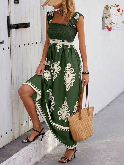 Alentejo | Vestido Largo de Tirantes con Estampado
