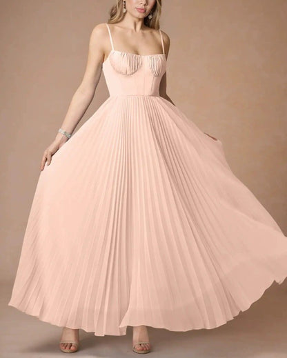 Avondjurk Nieuwe jurk Sexy strapless rugloos lange jurk Mouwloos Diep V Slim-fit bruidsmeisjesjurk voor vrouwen