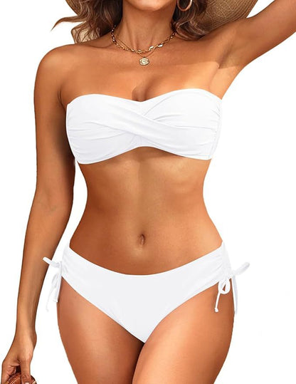 Fiesta | Bikini Bandeau con Estampado Multicolor