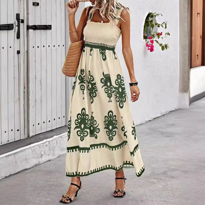 Alentejo | Vestido Largo de Tirantes con Estampado