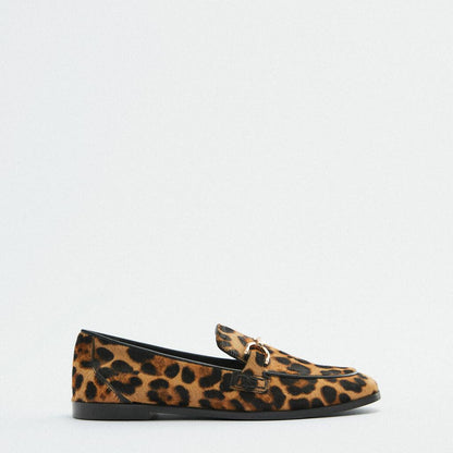 Adrianna - Daring Leopard Print Moccasins