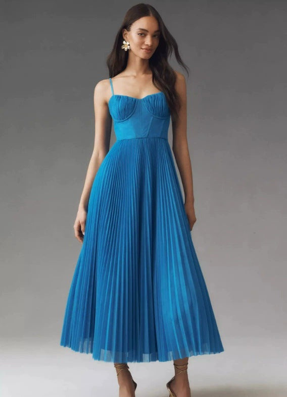 Avondjurk Nieuwe jurk Sexy strapless rugloos lange jurk Mouwloos Diep V Slim-fit bruidsmeisjesjurk voor vrouwen